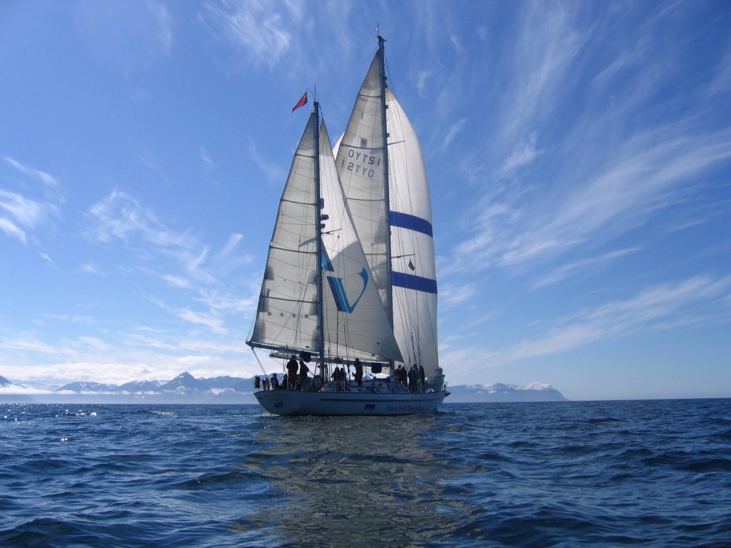 Alba Venturer sailing in Iceland.